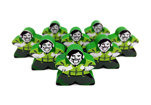 Green Posse Member #1 (TEW) - Individual Character Meeple