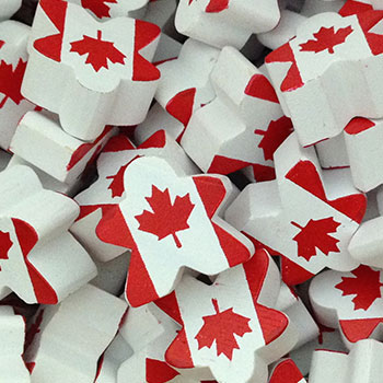 Canadian Flag - Individual Character Meeple