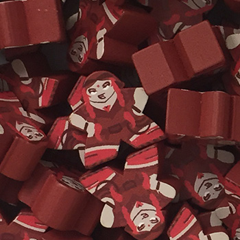 Red Explorer - Individual Character Meeple