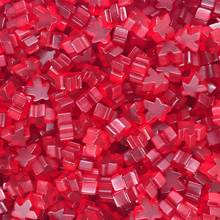 "Red" (Translucent) Acrylic Mini Meeples (12mm) - April 2018 Print Run
