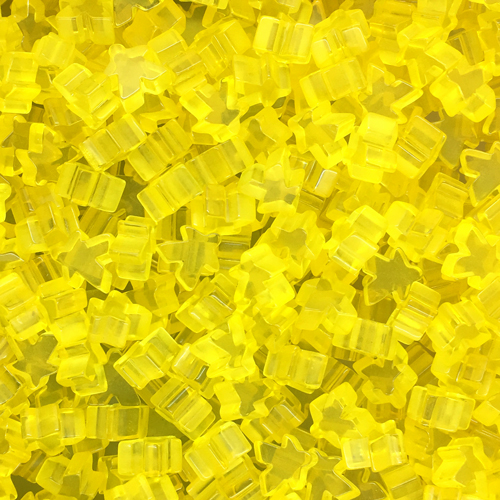 "Yellow" (Translucent) Acrylic Mini Meeple (12mm)