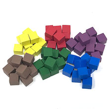 60-Piece Set of Wooden 8mm Cubes (Somewhat) Compatible with Red Rising
