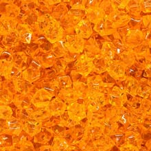 Orange (Translucent) Acrylic Gems (Small)