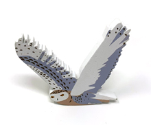 Large Snowy Owl First Player Token for Wingspan: European Expansion