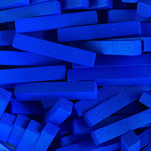 Blue Wooden Sticks (25mm long)