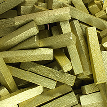 Metallic Gold Wooden Sticks (25mm long)