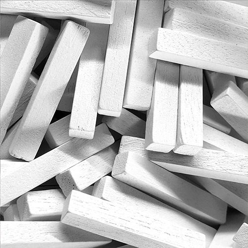 White Wooden Sticks (25mm long)
