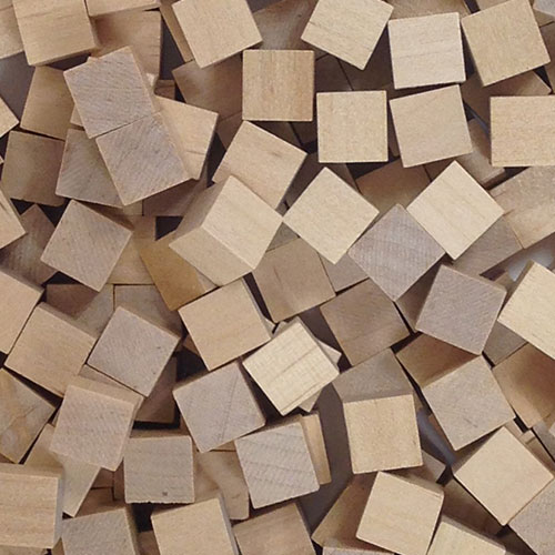 Unpainted Wooden Cubes