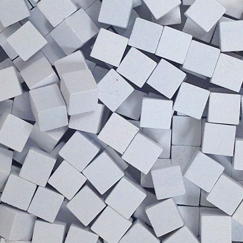 White Wooden Cubes