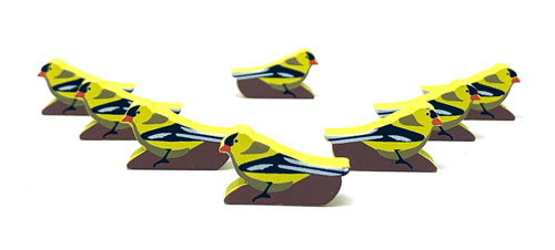 American Goldfinch Meeples (8-pc set)