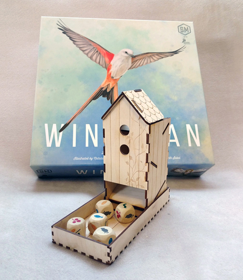 Wooden Wingspan Dice Tower Kit