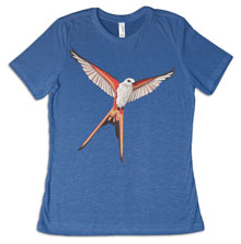 Scissor-Tailed Flycatcher Wingspan Tee [Royal Blue Ladies Tee]